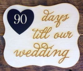 wedding countdown 90